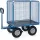 Handtrekwagens 6444l 1000kg 1200x800mm Draadgaas Luchtbanden