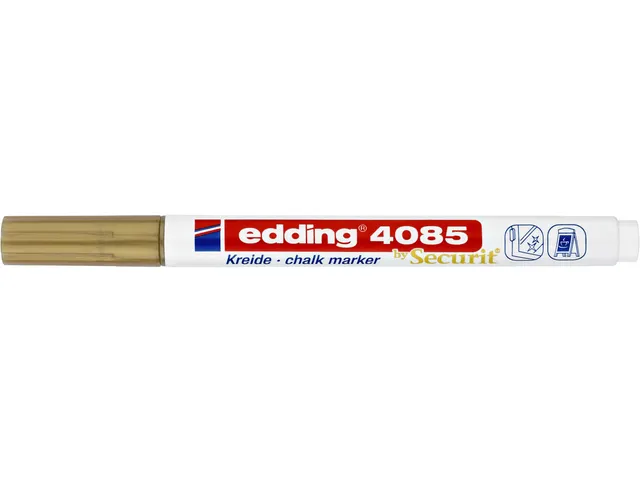 Krijtstift edding by Securit 4085 rond 1-2mm goud