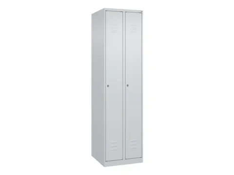 locker,HxBxD 1850x500x500mm,2vak,vak B 250mm,cil.-slot,staand op vloer