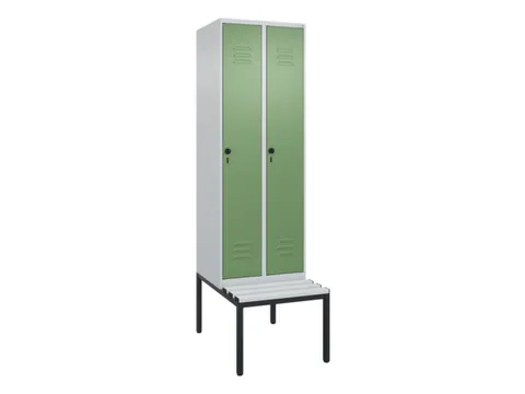 locker voor scheiding van kleding,HxBxD 2120x600x815mm,2vak