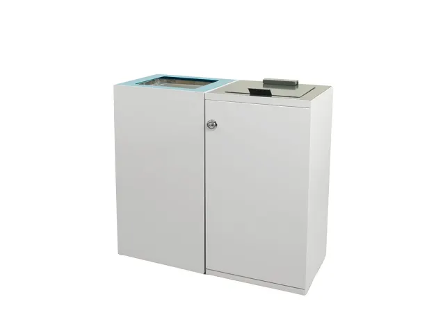 Modulaire afvalscheidingsunit 90 liter Wit