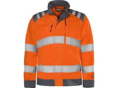 Fristads 4067 High vis Green jack klasse 3 GPLU Oranje/Grijs maat 2XL