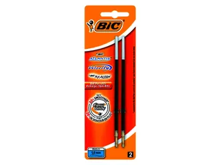 Balpenvulling Bic voor diverse balpennen medium zwart blister à 2st - 3