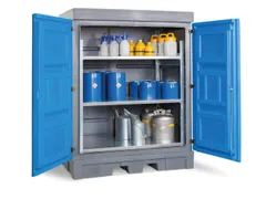 PE-vatenkast,v. aquatox./agressieve stoffen,HxBxD 1980x1560x1080mm