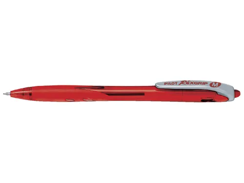 Balpen Pilot Rexgrip 1.0mm Begreen Medium Punt Rood