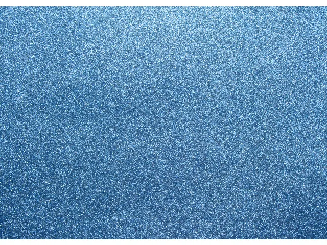 Glitterkarton Kangaro chroom blauw 50x70cm pak à 10 vel