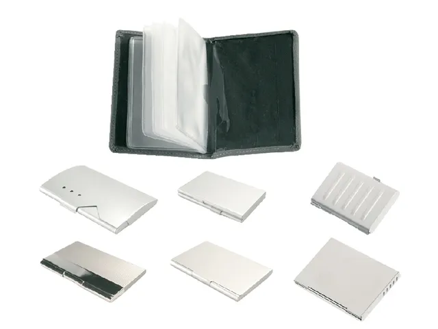 Porte-cartes de visite duo aluminium