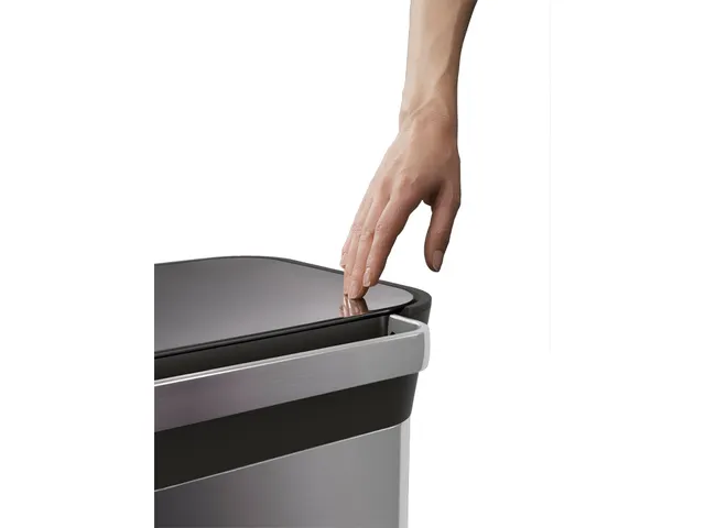 Pedaalemmer Intelligent Waste Titan mat RVS Zwart 30 liter