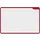 PLAYROOM Playboard draagbaar whiteboard S 75x50cm Rood