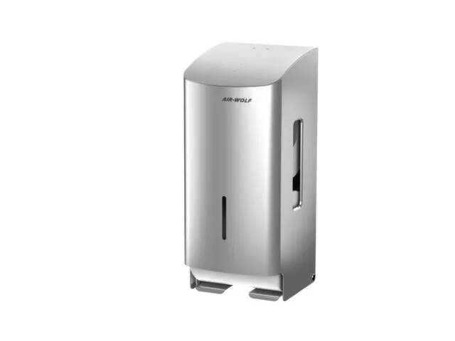 toiletpapierdispenser,HxBxD 277x117x130mm,v. 2rol(len),behuizing RVS