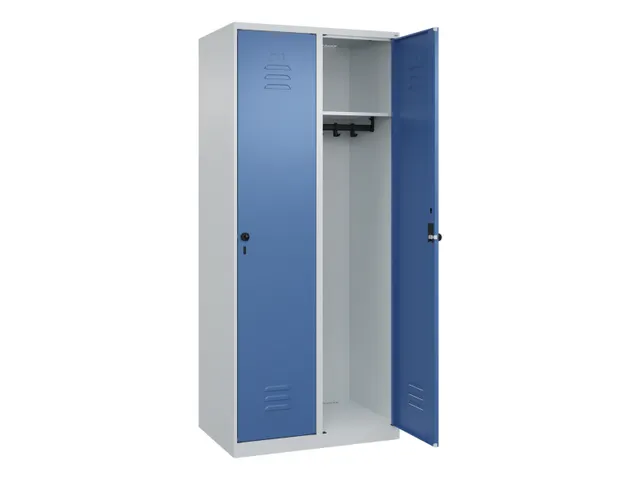 locker,HxBxD 1850x800x500mm,2vak,vak B 400mm,draaigrendel