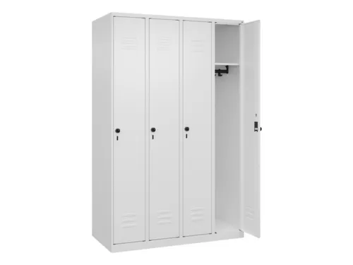 locker,HxBxD 1850x1200x500mm,4vak,vak B 300mm,draaigrendel
