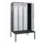 locker met bank,voor scheiding van kleding,HxBxD 2120x1200x815mm,4vak