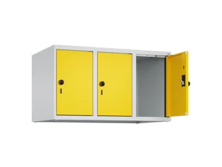 opzetkast,v. locker,3vak.,vak B 300mm,HxBxD 500x900x500mm,draaigrendel - 1
