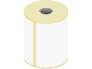 Verzendetiket Raadhuis 100x150mm kern 25mm 300 stuks thermisch - 2