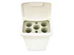 Bekerbak 5-gaats 50 Liter Wit