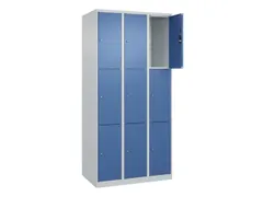 lockerkast,HxBxD 1850x900x500mm,3x3vakken,vak B 300mm,cil.-slot
