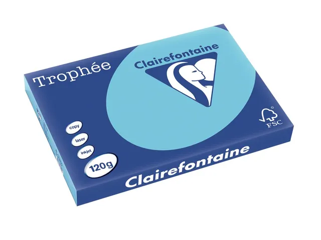 Trophée Pastel gekleurd papier A3 120 gram 250vel Helblauw
