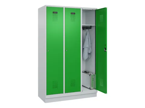 locker,HxBxD 1950x1200x500mm,3vak,vak B 400mm,cil.-slot,sokkel