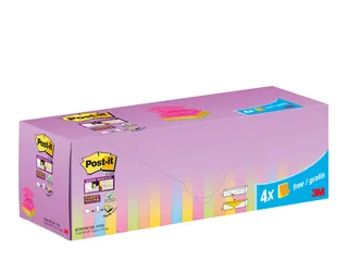 Memoblok 3M Post-it Z-Note R330 Super Sticky 76x76mm assorti kleur 20 - 2