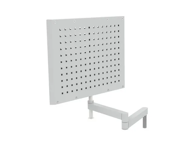 geperforeerde/sleufplaat,v. montagetafel,HxBxD 500x600x40mm,draaibaar