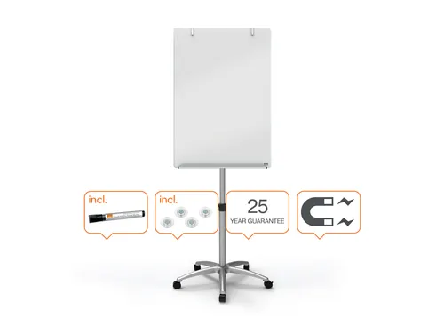 Flipover Nobo Diamond glass mobiel 70x100cm