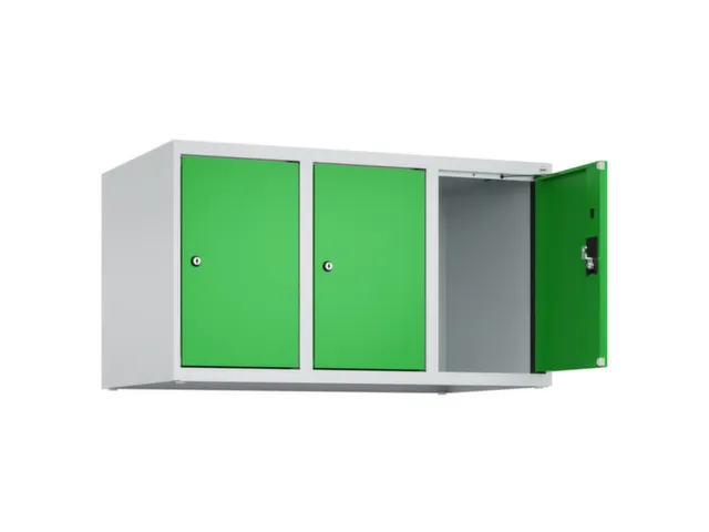 opzetkast,v. locker,3vak.,vak B 300mm,HxBxD 500x900x500mm,cilinderslot