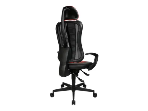 Topstar Bureaustoel Sitness Racer RS hoofdsteun zwart/rood