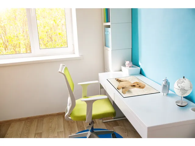 Bureauonderlegger Kangaro PP 38x58cm dessin Labrador wit