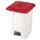 pedaalemmer,1x45l,HxBxD 600x398x410mm,romp PP wit,deksel PP rood