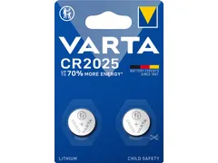 Batterij VARTA knoopcel 2x CR2025 lithium