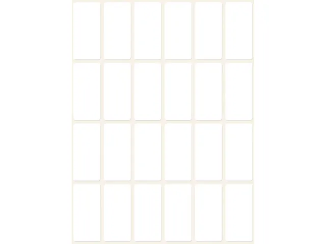 etiket Zweckform 38x18mm wit pakje a 648 etiketjes