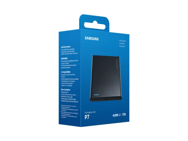 Portable SSD P7 USB 4.0 Gen 3x2 1TB