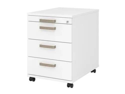 mobiel ladeblok,HxBxD 590x430x560mm,1 MA,3lade(n),cil.-slot,romp wit