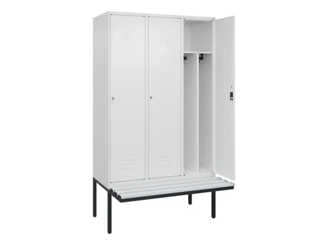 locker voor scheiding van kleding,HxBxD 2120x1200x815mm,3vak