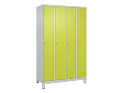 locker,HxBxD 1950x1200x500mm,4vak,vak B 300mm,cil.-slot,voeten