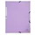 Elastomap Exacompta Aquarel A4 3 kleppen 400gr glanskarton lila