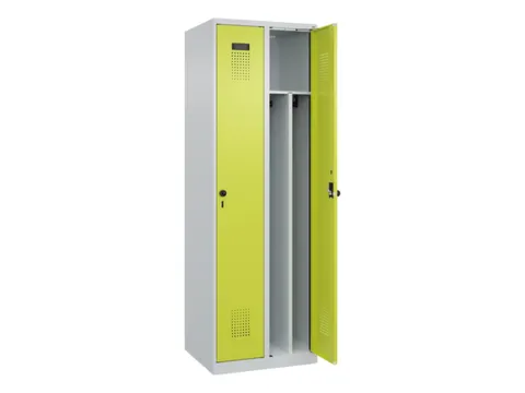 locker voor scheiding van kleding,HxBxD 1850x600x500mm,2vak