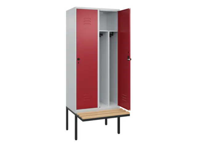 locker voor scheiding van kleding,HxBxD 2120x800x815mm,2vak