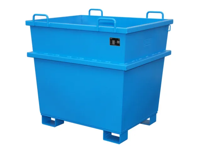 Universele Stortgoedbak Blauw Heftruck Kraantraverse 1215x1040x1200mm