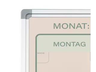 Maandplanner Elegance Duits softline profiel 8mm 90x120cm aluframe - 3