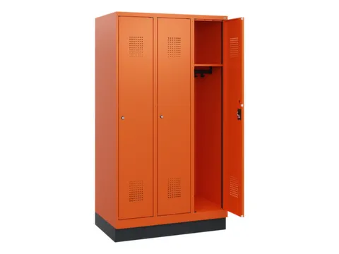schoollocker,HxBxD 1630x900x500mm,3vak,vak B 300mm,cil.-slot,sokkel