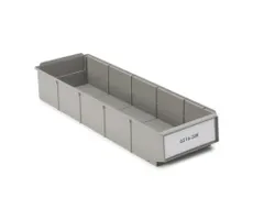 stellingbak,HxBxD 85x160x500mm,PP,grijs