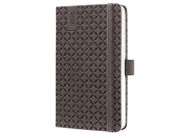 Weekagenda Flair A6 2026 (NL/FR/EN/DU) Coffee Brown Hardcover