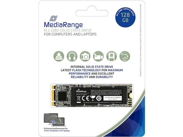 Mediarange Ssd 2280 128Gb
