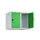 opzetkast,v. locker,2vak.,vak B 300mm,HxBxD 500x600x500mm,draaigrendel