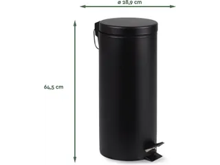 BRASQ Pedaalemmer PB130 Zwart 30 Liter - 2