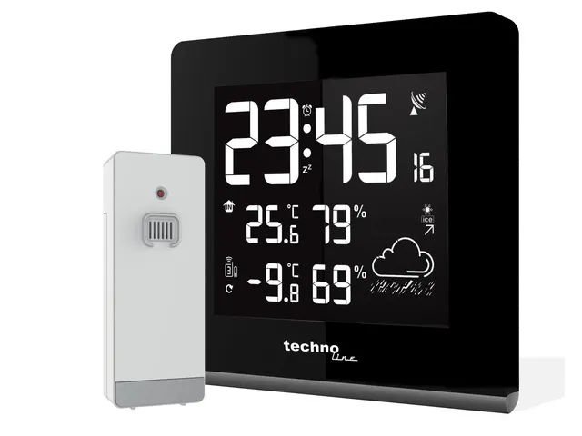 Weerstation Technoline WS 9065 165x170x26mm zwart/zilver met