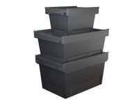 herbruikbare containers 3bakken HxLxB 240x410-610x300-400mm 18-58l PP