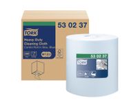 Reinigingsdoek Tork 530237 Heavy-Duty W1/2/3 multifunctioneel Blauw